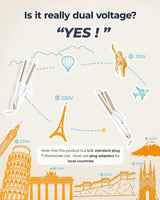 Dual Voltage 1” Curler for Defined Curls – Perfect for Travel