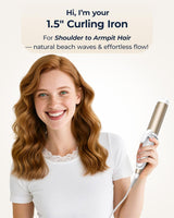 Dual Voltage 1.5” Curler for Soft Curls – Perfect for Travel