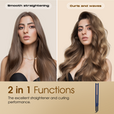 NEW FURIDEN DUET STYLE 2-IN-1 FLAT IRON IN ROYAL BLUE