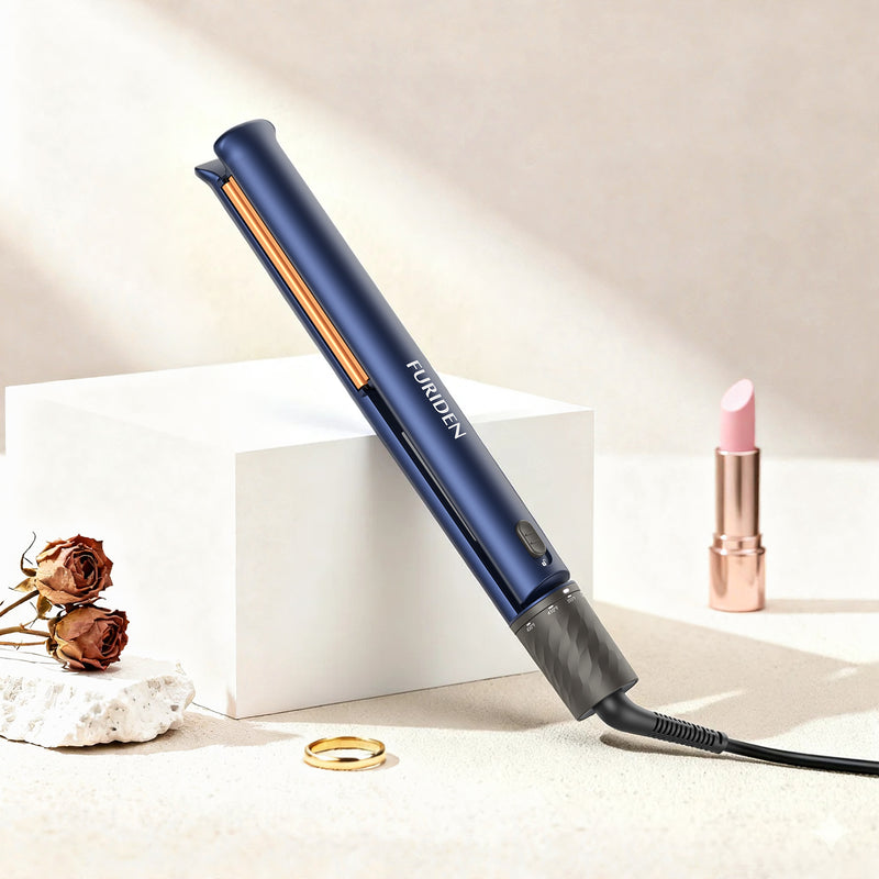 NEW FURIDEN DUET STYLE 2-IN-1 FLAT IRON IN ROYAL BLUE