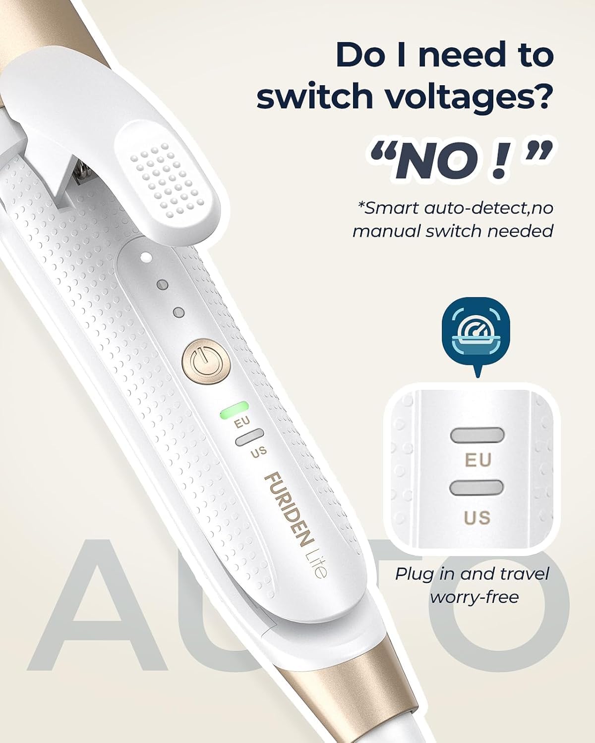 Dual Voltage 1.5” Curler for Soft Curls – Perfect for Travel