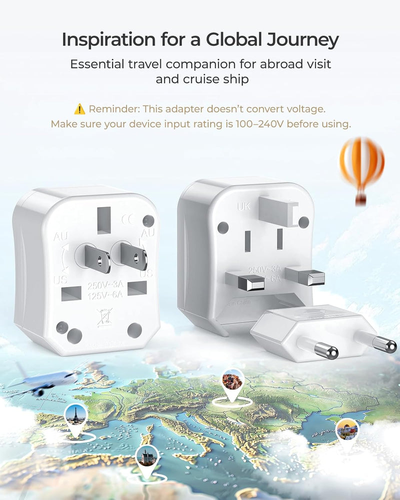Universal Travel Adapter – Worldwide All-in-One Plug Converter
