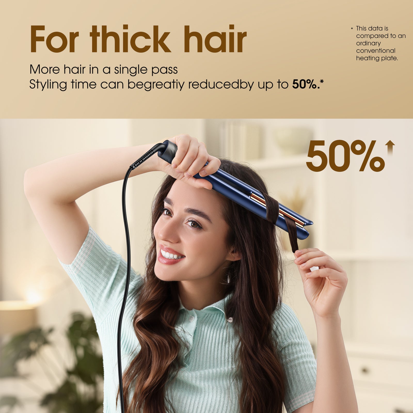 NEW FURIDEN DUET STYLE 2-IN-1 FLAT IRON IN ROYAL BLUE