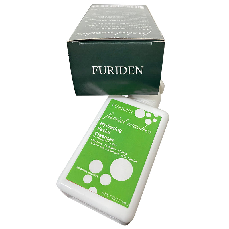 FURIDEN Hydrating Facial Cleanser | Moisturizing Non-Foaming Face Wash with Hyaluronic Acid, Ceramides and Glycerin | 6 Fluid Ounce